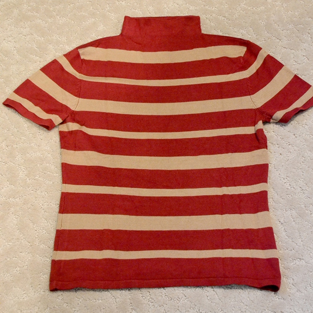 The Limited Silk Stripe Turtleneck - Picture 5 of 7